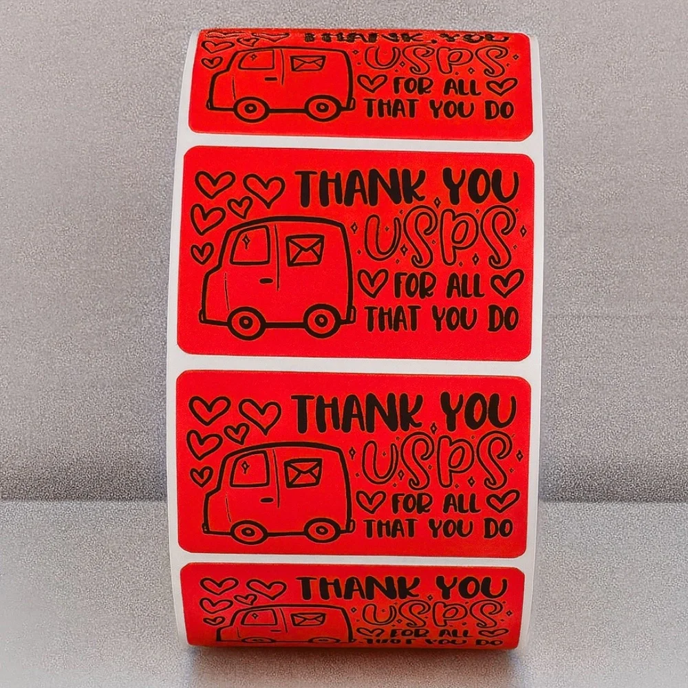 Thank You USPS Stickers – Mail Carrier Appreciation Labels for Packages 2